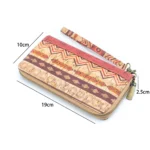 Портфейл от корк в естесвен цвят с орнаменти - Image 2