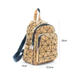 Раница от корк с геометричен дизайн - Image 5